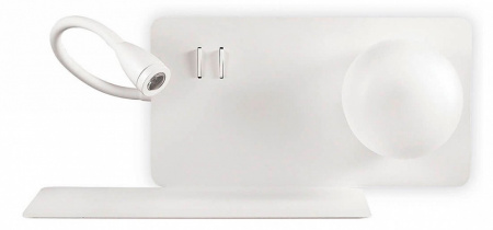 Бра с подсветкой Ideal Lux Book-1 BOOK-1 AP2 BIANCO